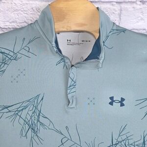 Under Armour Golf 2.0 Men Fresco Green‎ Quarter Zip Long Sleeve Pullover Medium